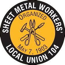 sheet metal workers local 104 holiday schedule|sheet metal local 104 benefits.